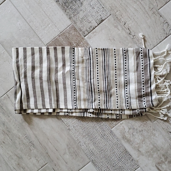 New Fouta Kitchen Hand Towel 100% Cotton Fringe - Picture 3 of 9